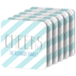 Thumbnail for Photo Coasters, Set Of 6 with Elegant Cheers design 2