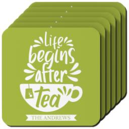 Thumbnail for Photo Coasters, Set Of 6 with After Tea design 2