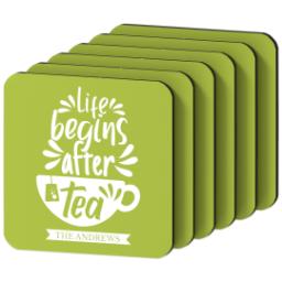 Thumbnail for Photo Coasters, Set Of 6 with After Tea design 4