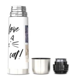 Thumbnail for 25oz Photo Thermos with Big Cat Love design 4