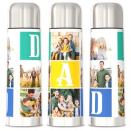 Thumbnail for 25oz Photo Thermos with Dad Blocks design 3