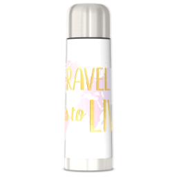 Thumbnail for 25oz Photo Thermos with Live Love Travel design 1