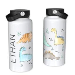 Thumbnail for 32oz Photo Water Bottles with Dino Den design 1