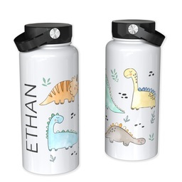 32oz Photo Water Bottles with Dino Den design