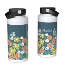 Thumbnail for 32oz Photo Water Bottles with Field of Flowers design 1