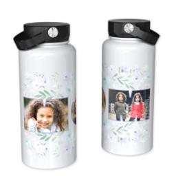 Thumbnail for 32oz Photo Water Bottles with Floral Border Mom design 1