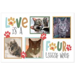 Thumbnail for Custom Stainless Steel Water Bottle - Black with Four Legged Love design 2