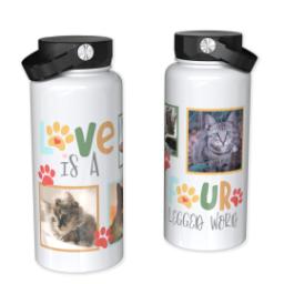 Thumbnail for 32oz Photo Water Bottles with Four Legged Love design 1