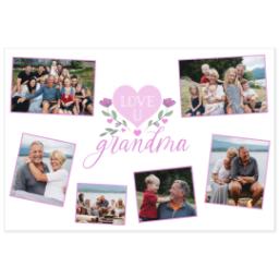 Thumbnail for Custom Stainless Steel Water Bottle - White with Grandma is Loved design 2