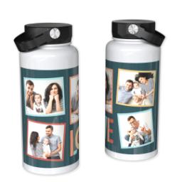 Thumbnail for 32oz Photo Water Bottles with Love Collage design 1