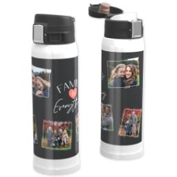 Thumbnail for Custom Water Bottle with Flip Top Lid with Love is Everything design 1