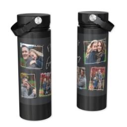 Thumbnail for Custom Stainless Steel Water Bottle - Black with Love is Everything design 1