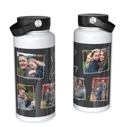 32oz Photo Water Bottles with Love is Everything design