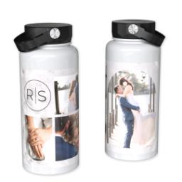 Thumbnail for 32oz Photo Water Bottles with Marbled Monogram design 1