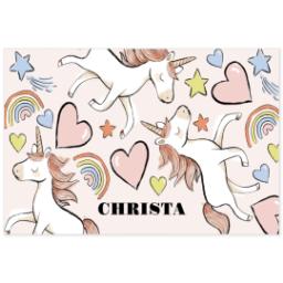 Thumbnail for Custom Stainless Steel Water Bottle - Black with Rainbow Unicorn design 2