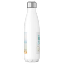 Thumbnail for 17oz Slim Water Bottle with Beach Love design 2