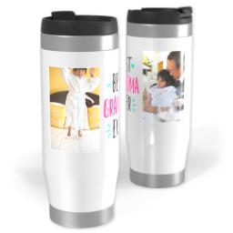 Thumbnail for 14oz Personalized Travel Tumbler with Best Grandma Ever Brights design 1