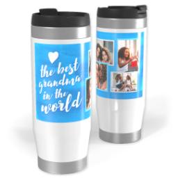 Thumbnail for 14oz Personalized Travel Tumbler with Best Grandma Watercolor design 1