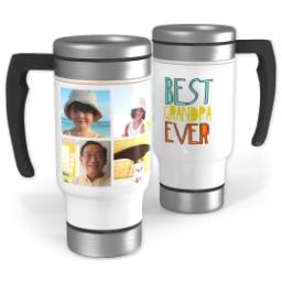 Thumbnail for 14oz Stainless Steel Travel Photo Mug with Best Grandpa design 1