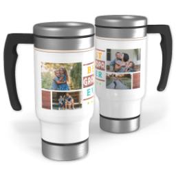 Thumbnail for 14oz Stainless Steel Travel Photo Mug with Best Grandpa Ever Collage design 1