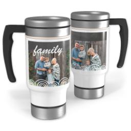 Thumbnail for 14oz Stainless Steel Travel Photo Mug with Chalkboard Semi-Circles design 1