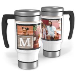 Thumbnail for 14oz Stainless Steel Travel Photo Mug with Chalkboard With Wooden Detail design 1
