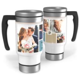 Thumbnail for 14oz Stainless Steel Travel Photo Mug with Color Block design 2