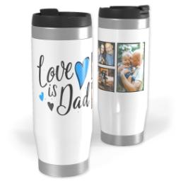 Thumbnail for 14oz Personalized Travel Tumbler with Dad Hearts design 1