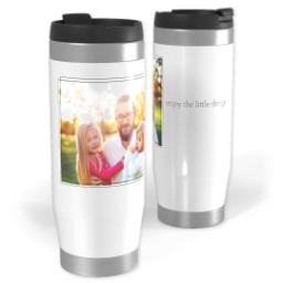 Thumbnail for 14oz Personalized Travel Tumbler with Enjoy The Little Things design 1