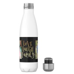 Thumbnail for 17oz Slim Water Bottle with Family Feelings Black design 4