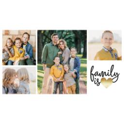 Thumbnail for 17oz Slim Water Bottle with Family Is Love Gold design 5