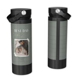 Thumbnail for Custom Stainless Steel Water Bottle - Black with Love of Our Lives Dad design 1