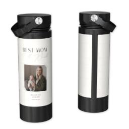 Thumbnail for Custom Stainless Steel Water Bottle - Black with Love of Our Lives Mom design 1