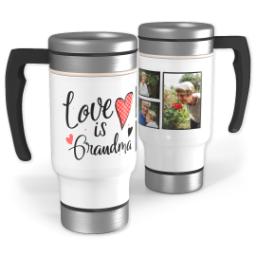 Thumbnail for 14oz Stainless Steel Travel Photo Mug with Grandma Hearts design 1