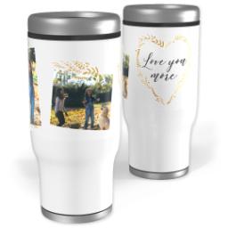 Thumbnail for Stainless Steel Tumbler, 14oz with Heart Of Gold design 1