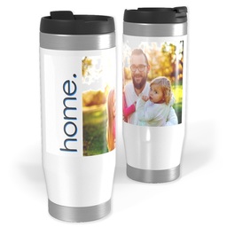 14oz Personalized Travel Tumbler with Home design