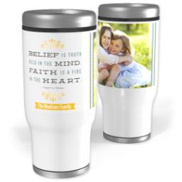 Thumbnail for Stainless Steel Tumbler, 14oz with Inspirational Quotes design 1