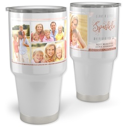 30oz Personalized Travel Tumber with Leave A Little Sparkle design