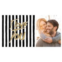 Thumbnail for 14oz Personalized Travel Tumbler with Love Stripes design 2