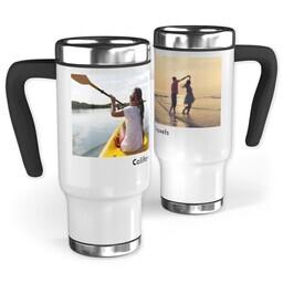 14oz Stainless Steel Travel Photo Mug with Minimal Two design