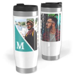 Thumbnail for 14oz Personalized Travel Tumbler with Modern Triangle design 1
