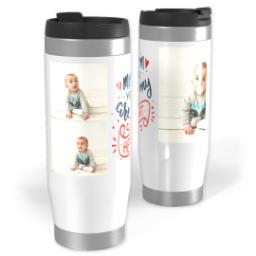 Thumbnail for 14oz Personalized Travel Tumbler with Mom Heart design 1