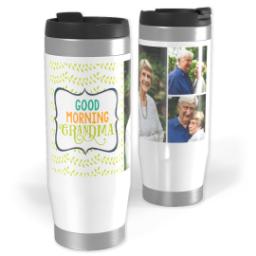 Thumbnail for 14oz Personalized Travel Tumbler with Morning Grandma design 1