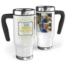 14oz Stainless Steel Travel Photo Mug with Morning Grandma design