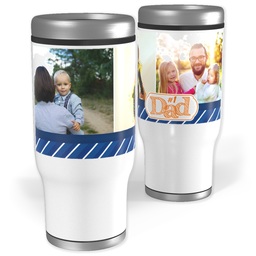 Stainless Steel Tumbler, 14oz with Number 1 Dad design
