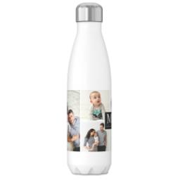 Thumbnail for 17oz Slim Water Bottle with Our Monogram Black design 1