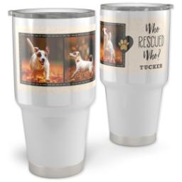 Thumbnail for 30oz Personalized Travel Tumber with Pet Rescue design 1