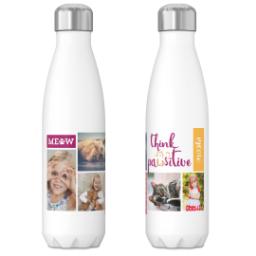 Thumbnail for 17oz Slim Water Bottle with Positive Feline design 3