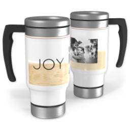 Thumbnail for 14oz Stainless Steel Travel Photo Mug with Pure Joy design 1