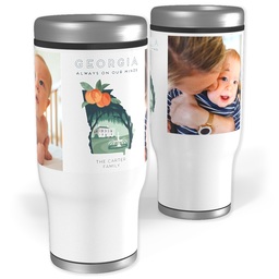 Stainless Steel Tumbler, 14oz with Scenic View Georgia design